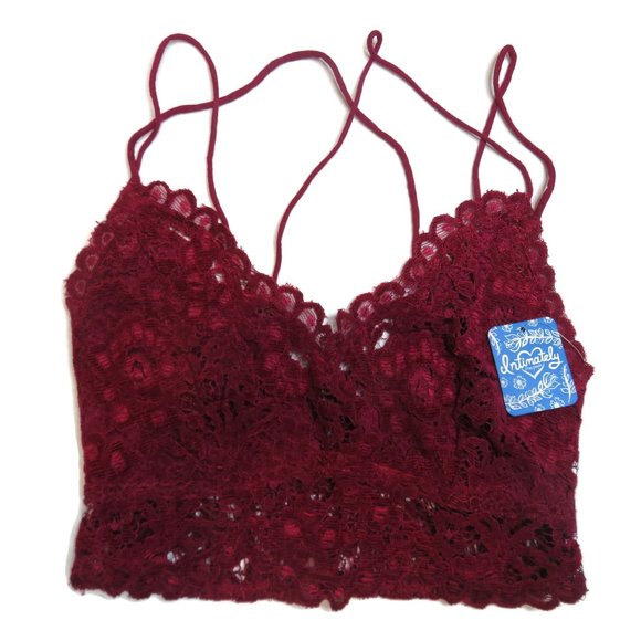Free People Other - Free People Celine Bralette Bra Small Mulberry